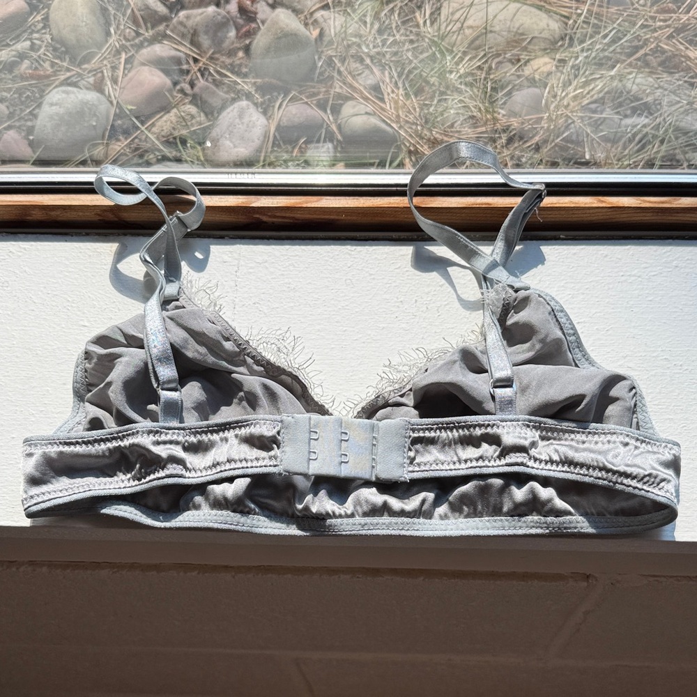 Naked Princess Elegant Gray Lace Bralette - Picture 2 of 3